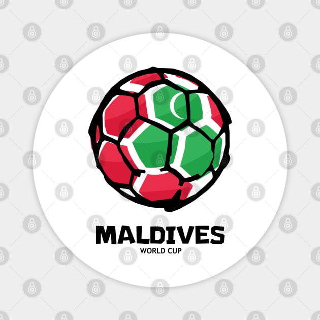 Maldives Football Country Flag Magnet by KewaleeTee